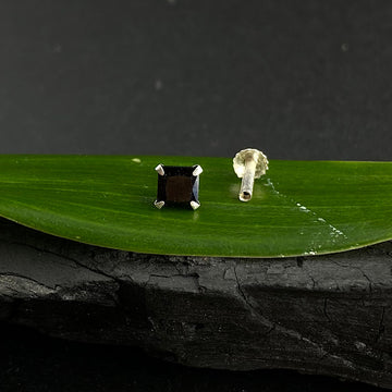 Big Black Square Nose Pin